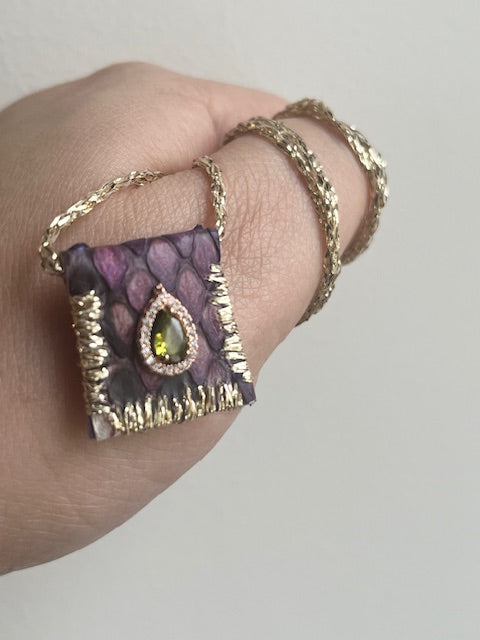 Collection Wild Magic - Collier Viny Lavande délavée