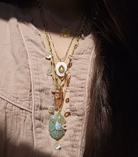 Gamme Sauvage - Sautoir Crystal Garnet