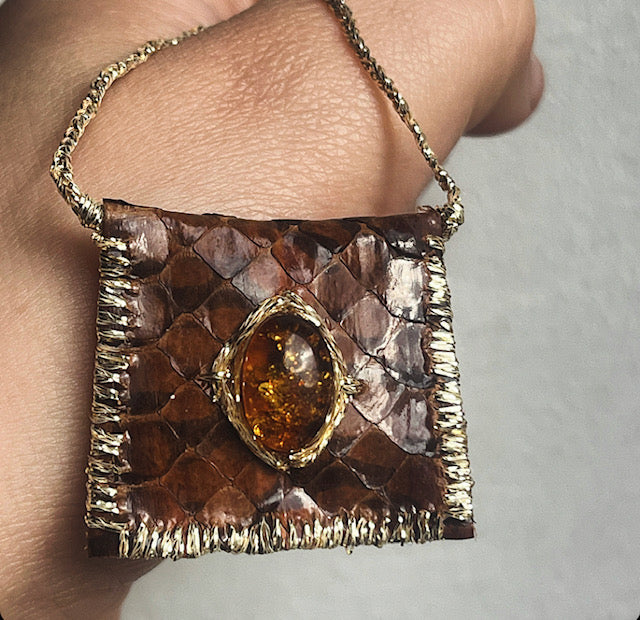 Collection Wild Magic - Sautoir Ambre