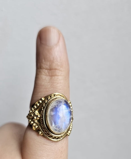 Archive - Bague Pierre de lune Taille 54