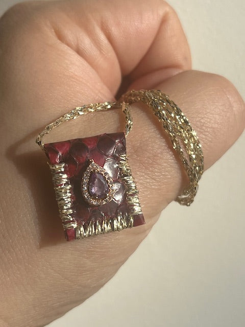 Collection Wild Magic - Collier Viny Black Magenta