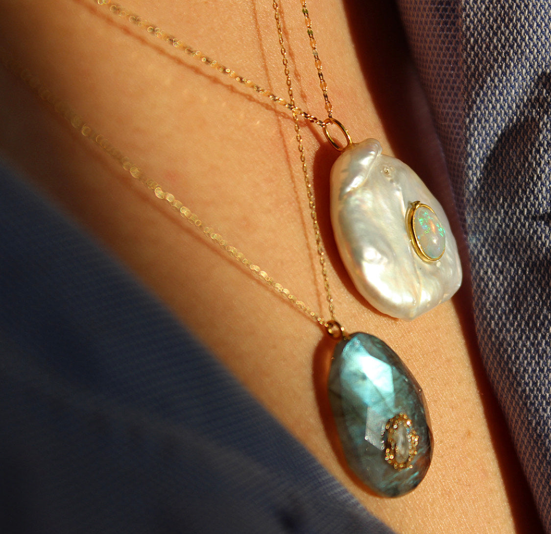 Gamme Noble - Collier Gabby Labradorite