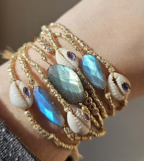 Summer Turquoise - Bracelet Lei Labradorite