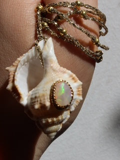 Summer Turquoise - Collier Big Shell