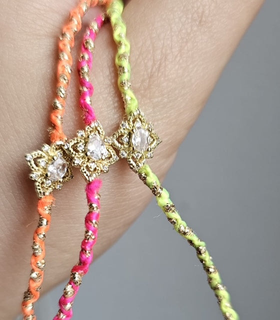 Mini Précieux Néon - Bracelet Lila White