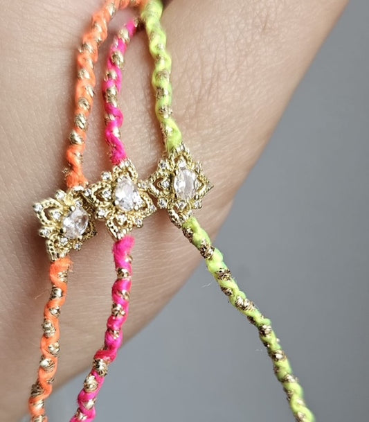 Mini Précieux Néon - Bracelet Lila White