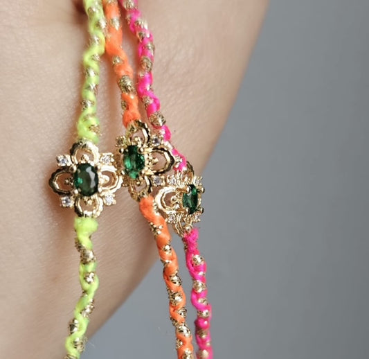 Mini Précieux Néon - Bracelet Lila Vert