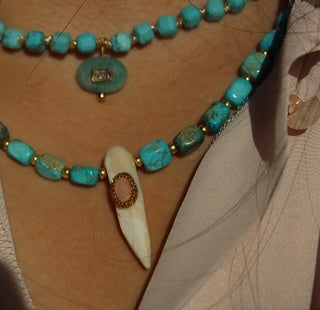 Summer Turquoise - Collier Amarah par amour du cou