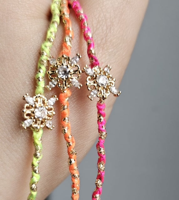 Mini Précieux Néon - Bracelet Cruz white